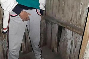 i caught my neighbor jerking in public toilet