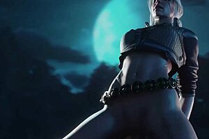 siri gets fucked perfectly in the witcher 3d scene