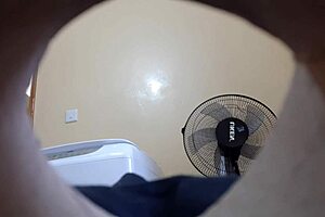 Hidden Camera Spying On Asian Arab Step Sister's Nice Ass!