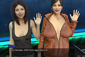 yo, wanna check out this hot milf's nip slip in 3d cartoon space?