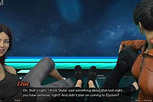 yo, wanna check out this hot milf's nip slip in 3d cartoon space?