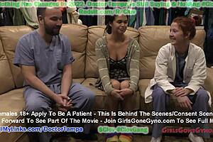 angel santana's first gyno exam caught on hidden camera by doctor tampa