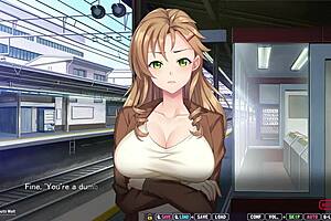 Watch me fuck my horny ex-classmate trophy wife on this crowded train!