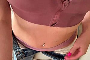 I caught stepmom masturbating and we fucked bent over. Russian amateur moaning with big tits.