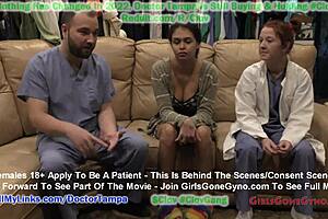 angel santana's first gyno exam caught on hidden camera by doctor tampa