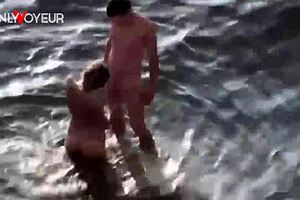 Beach Voyeur Catches Hot Teen 18+ Babe Hammered in Sand