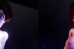 Aunt Cass steps into wild 3D cartoon VR hentai adventure.