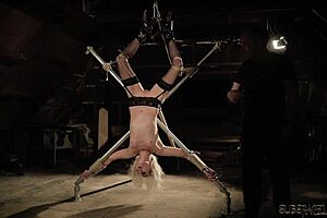 Naughty Teen 18+ Endures Spanking and Humiliation in Tight Bondage Assfucking