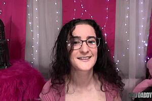 Baddaddypov Brunette Teen 18+ Lyra Lockheart Gets Big Natural Tits Fucked by Step Daddy