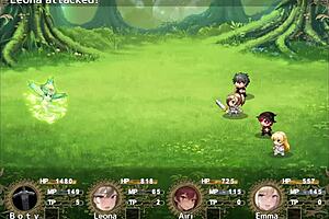 Big-breasted adventurer forms harem with virgins in cuckold rpg