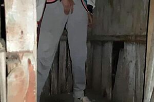 i caught my neighbor jerking in public toilet