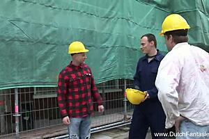 Wild Dutch teen says, 'Fuck my ass hard!'