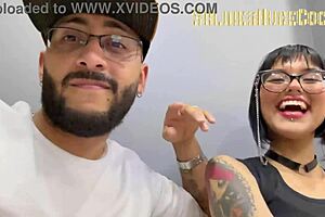 Beautiful Tattooed Girl Gives Incredible Deepthroat Blowjob