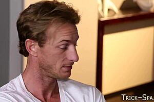 The Adorable Blonde Masseuse Gives An Erotic Facial Blowjob