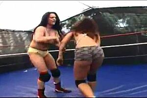 Must See Female and Mixed Wrestling Clips with Face Sitting and Ball Kicking - Volume 1.