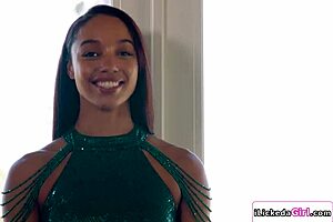 ebony lesbian model scissoring with big tits milf coach