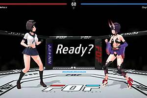 Cute Ladies In Fight Or Fuck Hentai Game