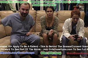angel santana's first gyno exam caught on hidden camera by doctor tampa