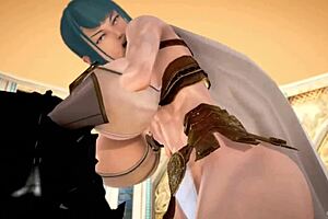 3D Hentai Demon King and Warrior Licking 😏