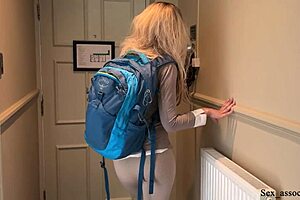 Don't dare slip inside, just rub on my tights!