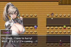 Big-breasted adventurer forms harem with virgins in cuckold rpg