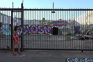 Group Tongues Slut In Interracial Blowbang Scene