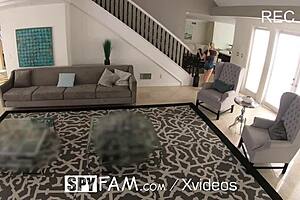Spyfam Step Dad Turns On Peeping Horny Pervert