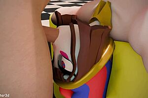 Poor Pomni Was Fucked In Two Holes And Cum On Her