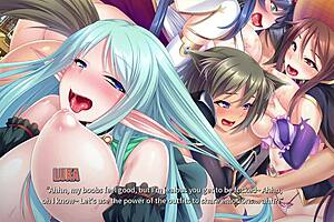 In the tavern, a wild fivesome unfolds with sex-ray vision.