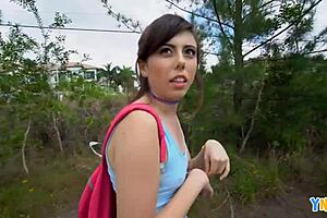Yngr hiking and fucking teen Becca Pierce!
