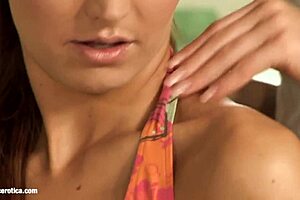 Sensual Lesbian Fingering and Cunilingus Climax on Sofa