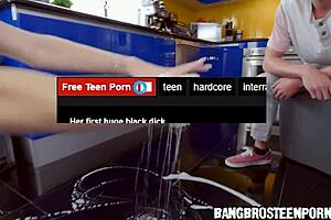 His Blonde Stepsister With Small Tits Gets Her Ass Licked By Him