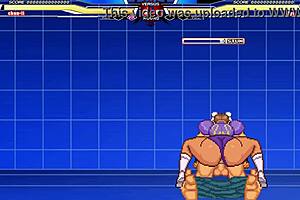 chunli vs long in hentai sex cartoon with cumshot