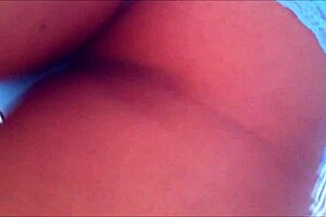 Pregnant Latina Shows Off Skirt in Upskirt View