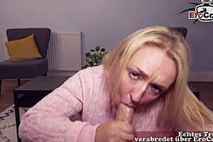 british blonde picked up by german tourist outdoors