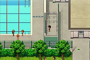 Hentai Countryside Game Spying Pool With Big Tits