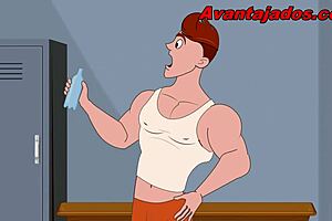 the muscular brazilian cartoon slut gets fucked