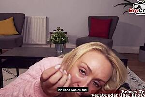 british blonde picked up by german tourist outdoors