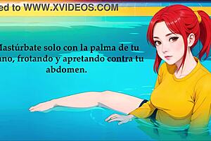 Naughty JOI Hentai in Pool with Spanish Voice