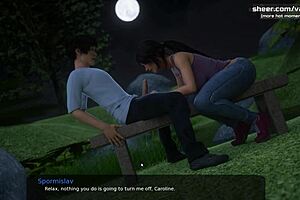 Gorgeous teen stepsister in Milfy City gets her wet pussy fucked hard by monster cock and creampied in sexy gameplay. Watch her big ass bounce.