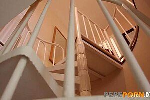 Jenny, a sweet Spanish girl-next-door with small natural tits, enjoys wild hardcore sex including fingering and masturbation in an amateur casting.