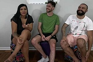 yo, we did a wild dp on nicoly mattos! cum inside her tight vagina till it foams, check this quickie!