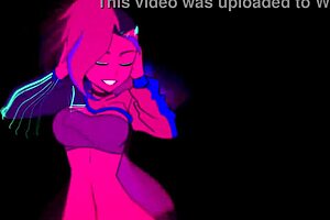 Moikaloop performs sexy dance in cartoon anime hentai style