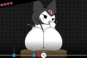 i played beatbanger with kuromi in an exciting gameplay session