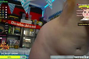 hey babe, check out my huge tits and perfect ass, all oiled up for oktoberfest