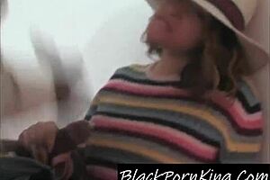 Amateur 19-Year-Old Girl, You Getting Face-Fucked by That Big Black Cock?