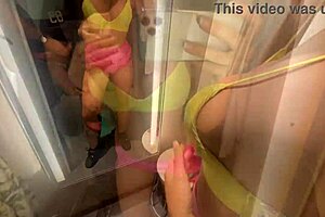 Watch me fuck her big tits outdoors with my monster cock