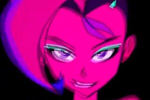 Moikaloop performs sexy dance in cartoon anime hentai style