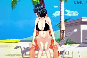 In One-Punch Man, Tatsumaki and Fubuki ENGAGE in INTENSE SEX with the OLD MAN, leading to a creampie