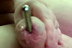 jayq updates sounding dick with steel balls and wife's finger blocking cumshot